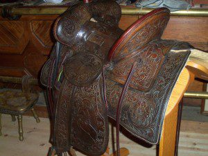 MILES CITY MONTANA HIGH BACK SADDLE LOOP SEAT