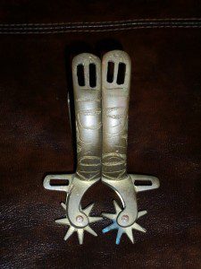 1800's MILITARY BRASS SPURS.