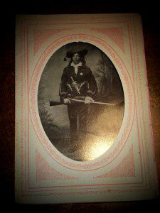 GENERAL CUSTER'S SCOUT BILLY JACKSON TINTYPE PHOTO.