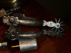 STERLING SILVER SPURS.