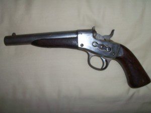 NAVAL 1867 REMINGTON ROLLING BLOCK PISTOL.