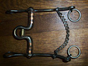 1800's SPADE INLAID COPPER BIT.