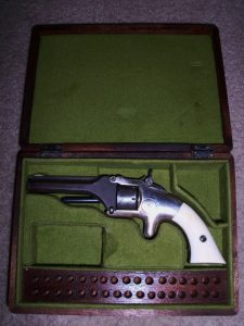 S&W CASED REVOLVER.