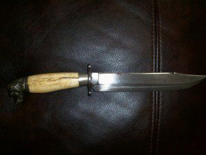 Circa 1860'S Dog Head Bowie Knife Antique Bowie Knife