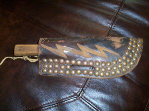 STUDDED KNIFE SHEATH