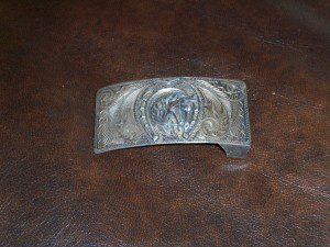 STERLING BELT BUCKLE