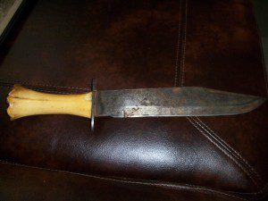 BONE HANDLE BOWIE KNIFE