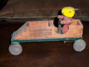 ADV.TOY CAR RUBBERNECK BUNNY BRANDON,VT.