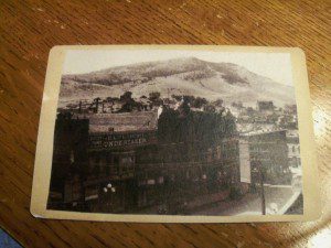 TOWN SCENE UNDERTAKER BUILDING