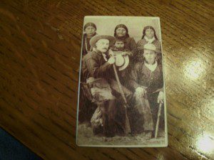 COWBOYS & INDIANS CDV PHOTO