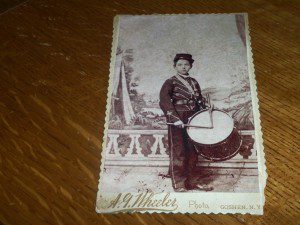 CABINET CARD PHOTO LITTLE DRUMMER BOY