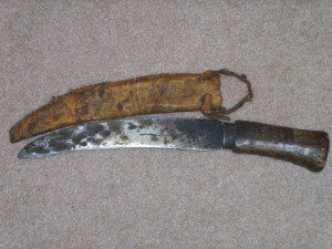 INDIAN KNIFE & SHEATH 1800'S CIRCA