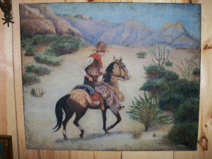1880'S COWBOY PAINTING