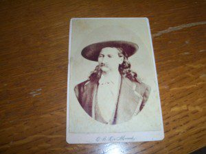 WILD BILL HICKOK CABINET CARD PHOTO