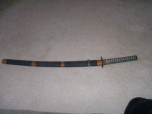 Japanese samurai sword