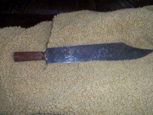 BOWN & TETLEY BOWIE KNIFE.