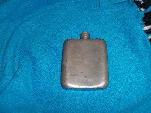 JAMES DIXION WHISKEY FLASK.