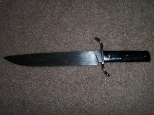DAMASCUS BOWIE KNIFE.