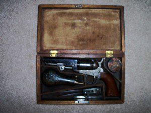 FACTORY CASED 1849 POCKET MODEL.
