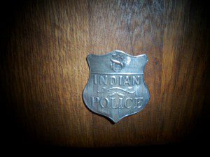 INDIAN POLICE BADGE.