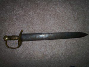 CONFEDERATE NAVAL CUTLASS.