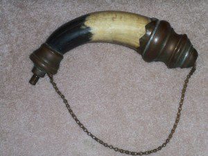 1800'S COPPER POWDER HORN