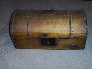 1800's tacked trunk