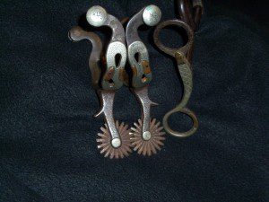 McCHESNEY SNAKE SPURS & BIT.