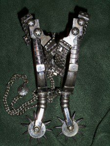 EARLY 1700'S SILVER SPURS.