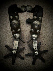 LARGE SET CROCKETT SPURS.