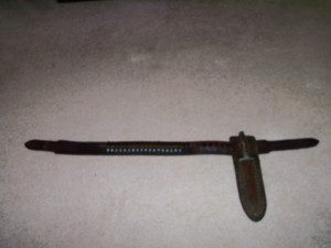 GUN BELT WITH KNIFE.