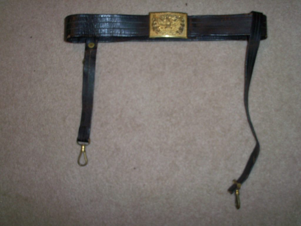 INDIAN WAR SWORD HANGER BELT. S&H Civil War Antiques
