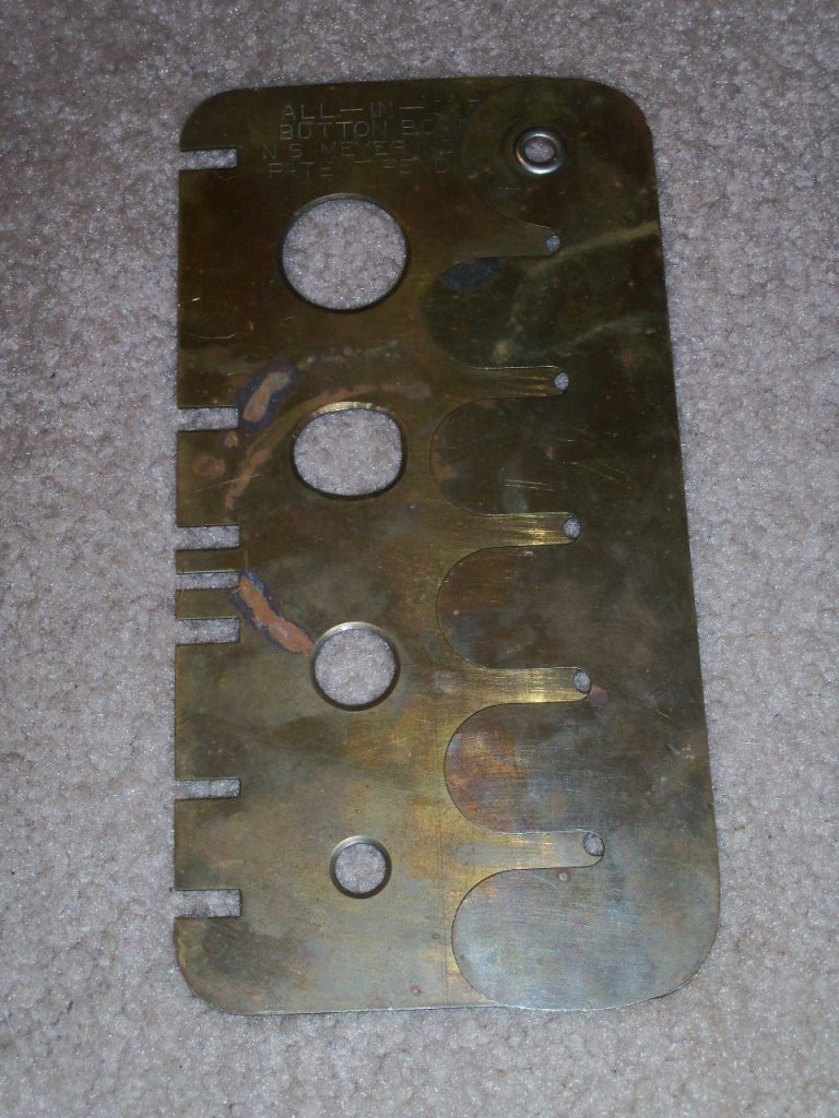 BRASS BUTTON CLEANER. S&H Civil War Antiques