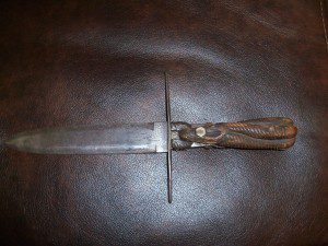 SHIRMP HANDLE BOWIE KNIFE