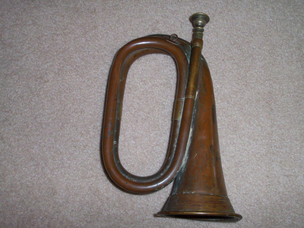ANTIQUE CIVIL WAR BUGLE S&H Civil War Antiques