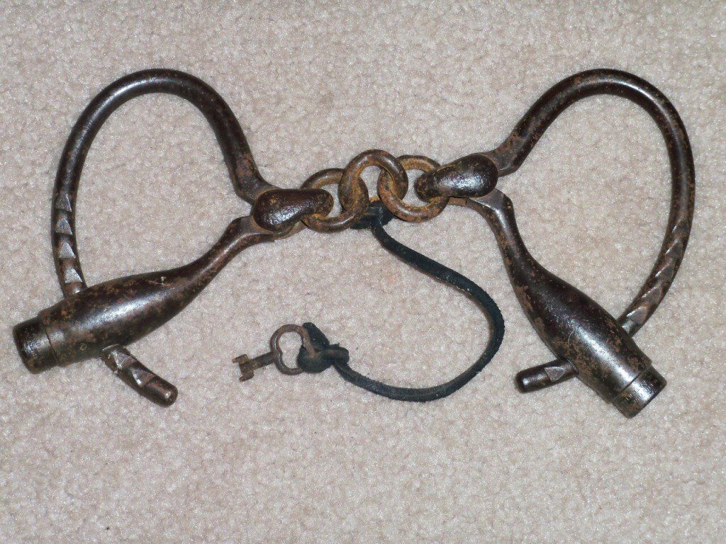 MARLIN FIREARMS CO.1879 HANDCUFFS S&H Civil War Antiques