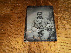 BLACK SLAVE TINTYPE PHOTO