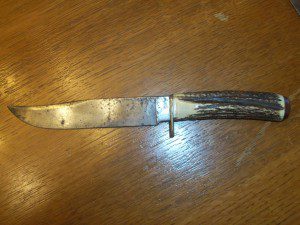 STAG HANDLE BOWIE KNIFE