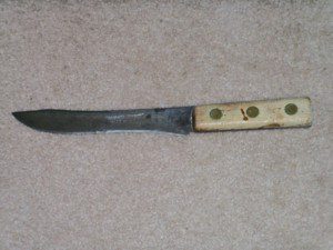 HAMMER FORGED INDIAN KNIFE