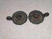 1800's iron candle holders.