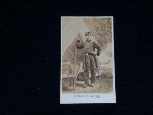 GENERAL MCDOWELL CDV PHOTO.