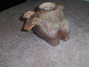 Pre-Columbian Pottery Figural Vessel.