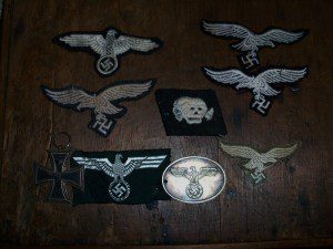 NAZI MEDAL & PATCHES.