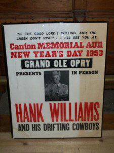 HANK WILLIAMS SENIOR POSTER.