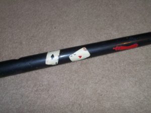 ANTIQUE CANE POOL STICK.