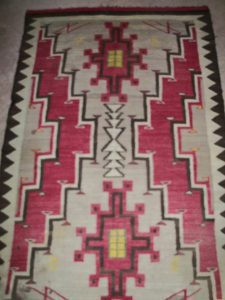 EARLY NAVAJO RUG.