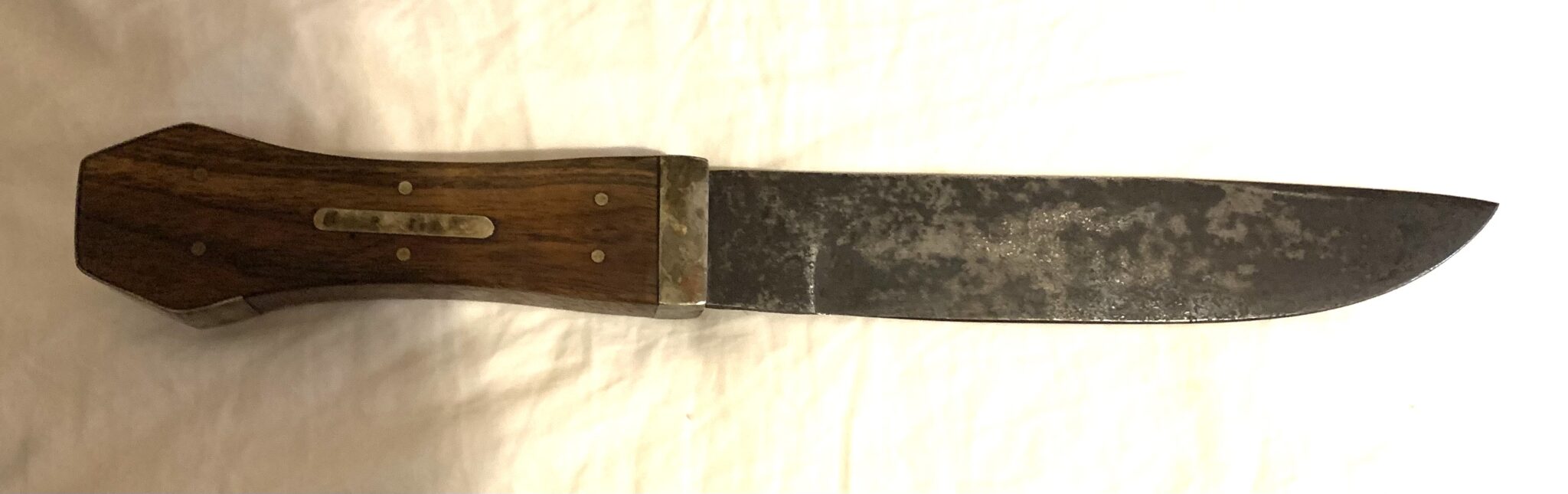 MEXICAN WAR CIVIL WAR SAMUEL JACKSON BOWIE KNIFE EBONY & SILVER GRIP N –  Rachele Mandel Gallery